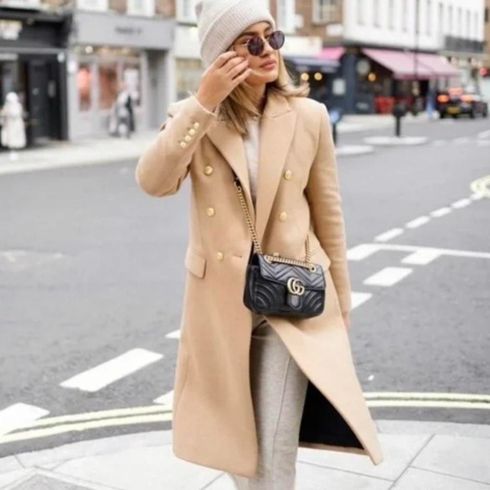 🍒 Brand New! Zara limited edition runway/vogue style long camel coat